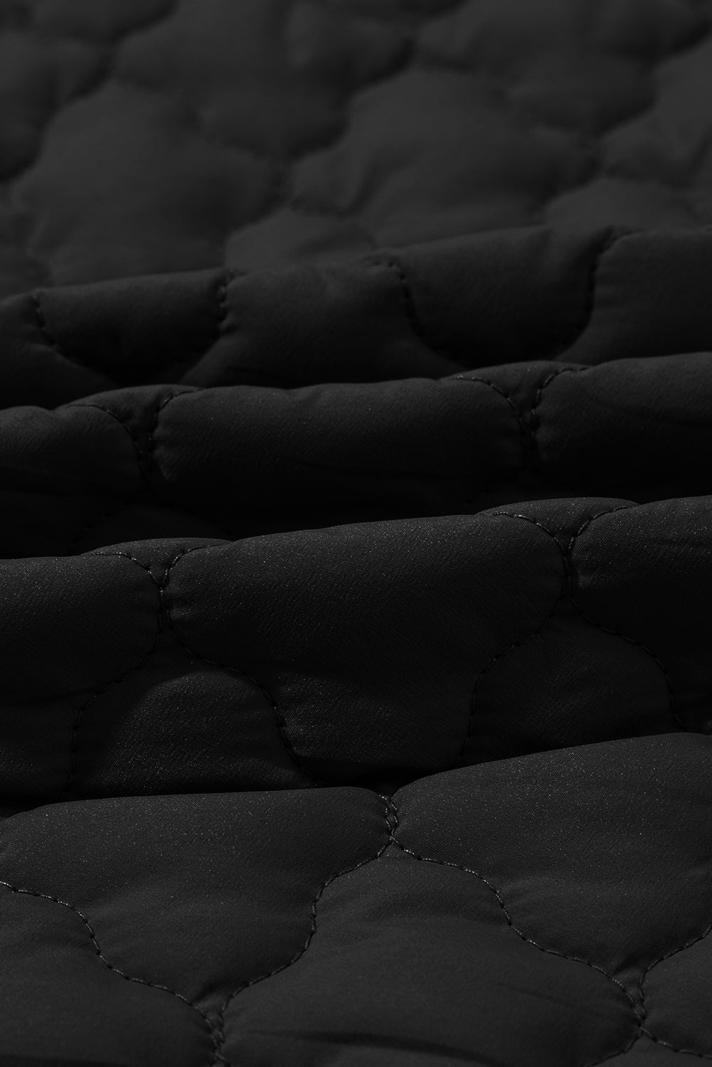 Quilted Zip-Up Snap Button Pocketed Vest