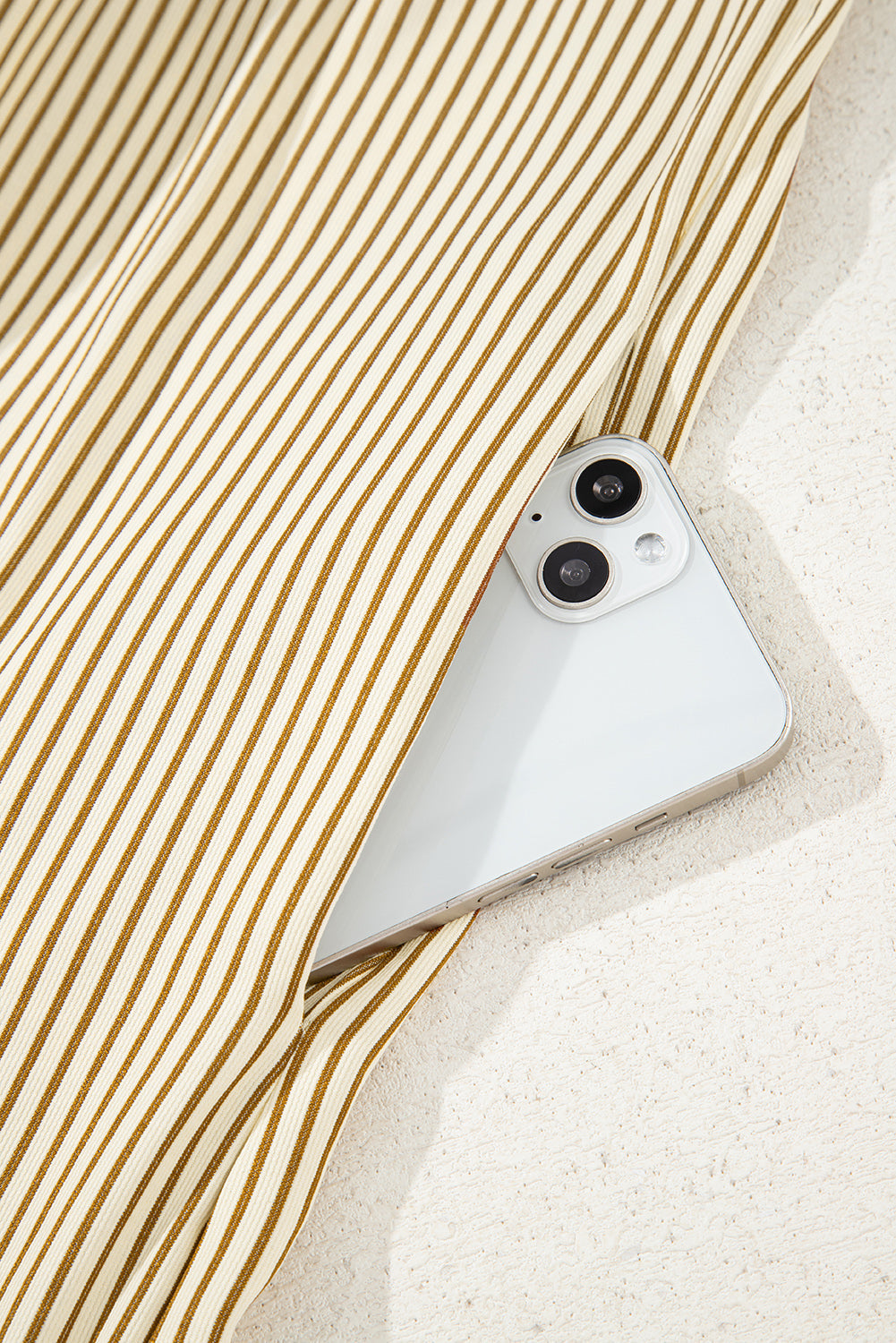 Stripe Collared Cuff Long Sleeve Mini Dress