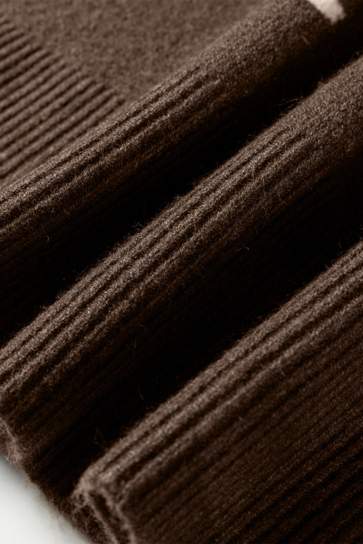 Dotted Ribbed Edge Crewneck Sweater