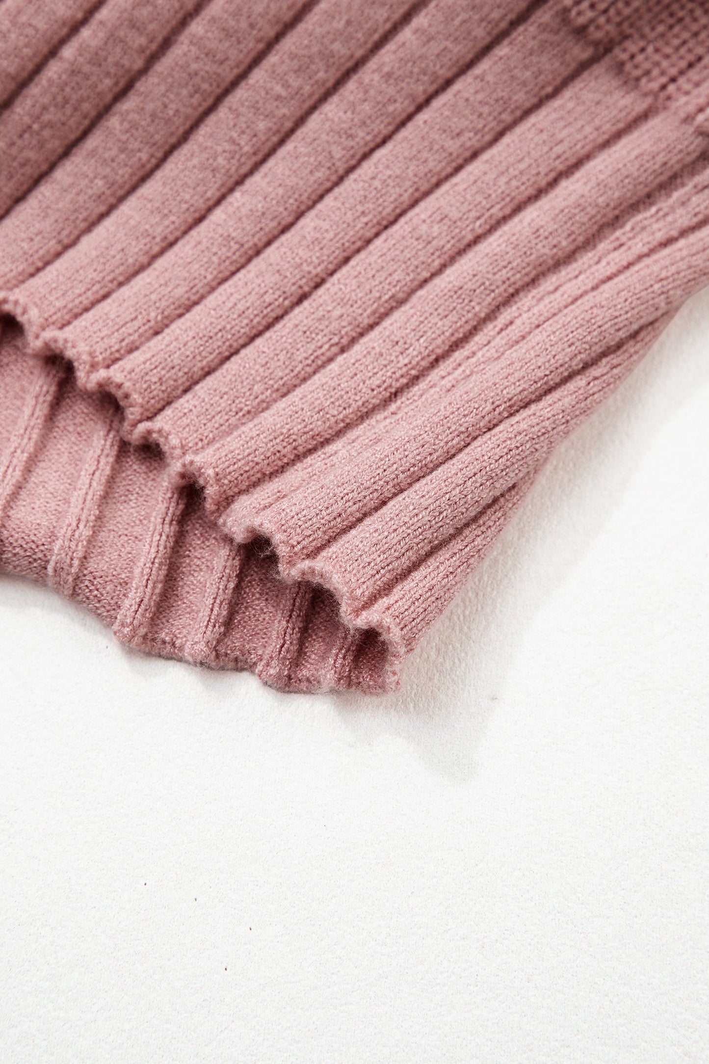 Textured Knit Button Front V-Neck Cardigan