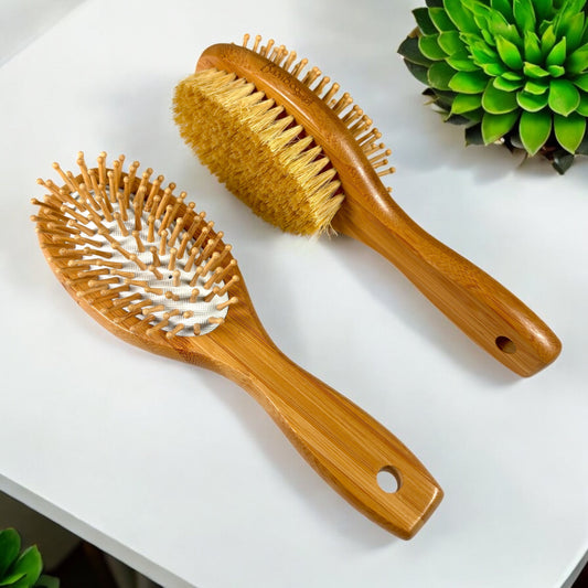 Bamboo Double-Sided Hair Brush