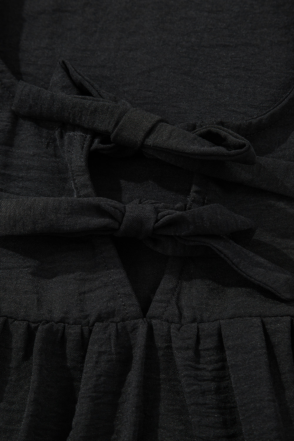 Bow Tie Neck 3/4 Sleeve Blouse