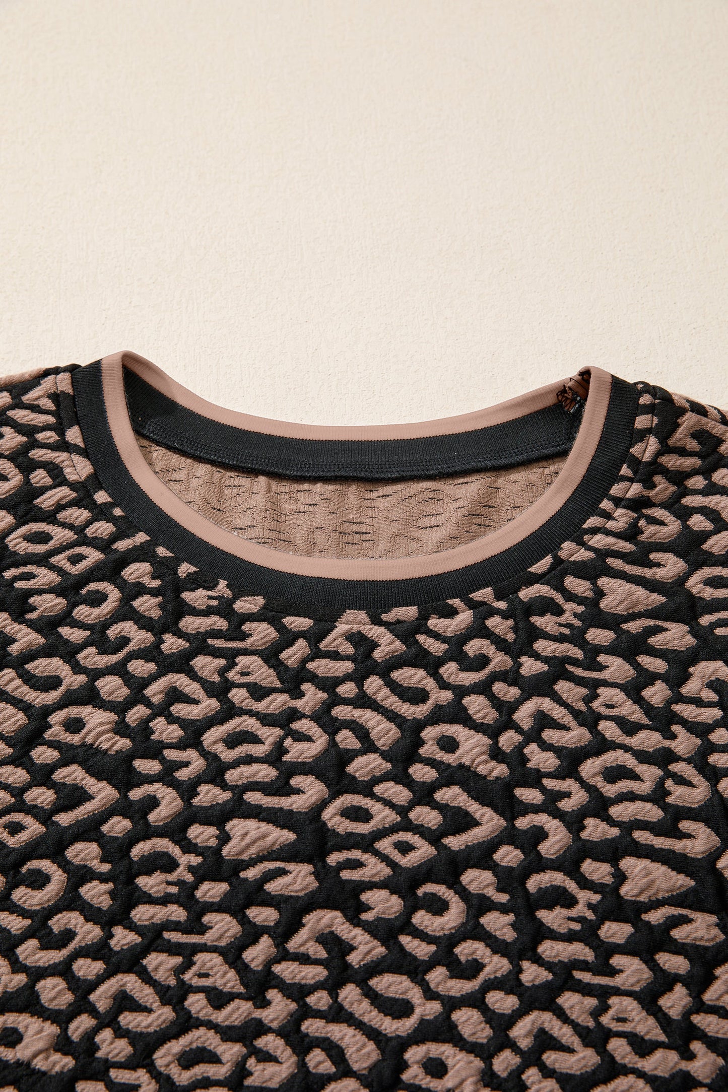 Leopard Bubble Sleeve Mini Dress