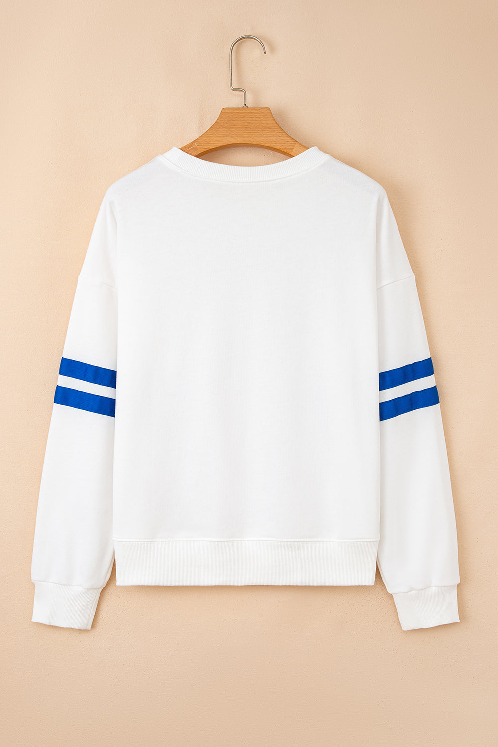 Varsity Stripe Drop Shoulder Oversized Sweatshirt