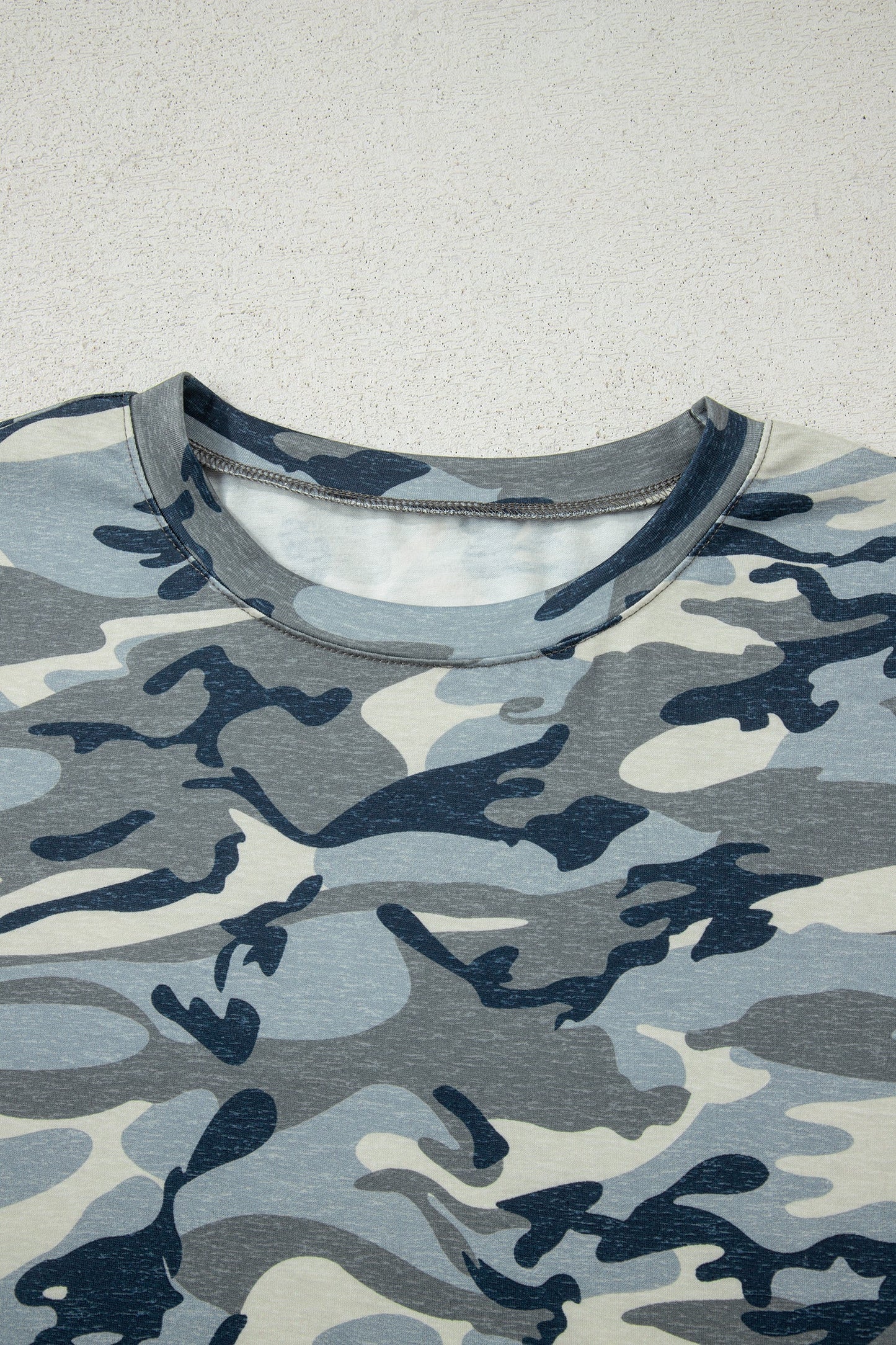 Camo Short Sleeve Crew Neck T-Shirt