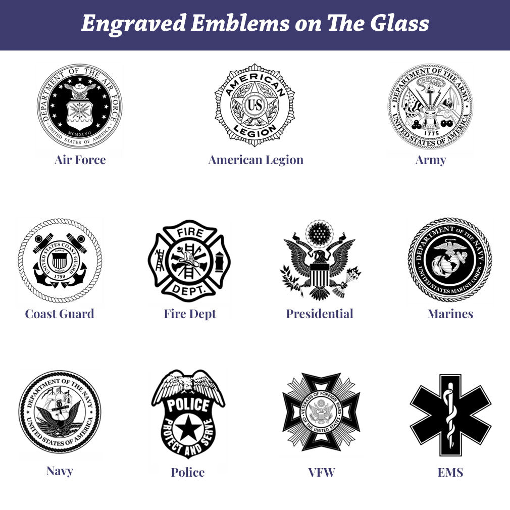 Flag Display Case Veterans with Personalized Plaque