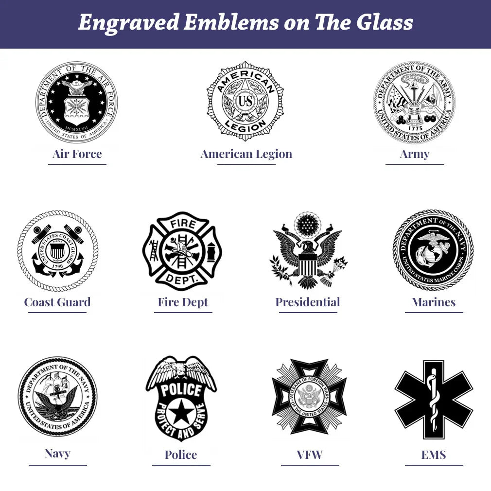 5'x9' Flag Display Case for American Veteran Burial Flag - Solid Wood, Cherry Finish with Name Plate Space, Navy