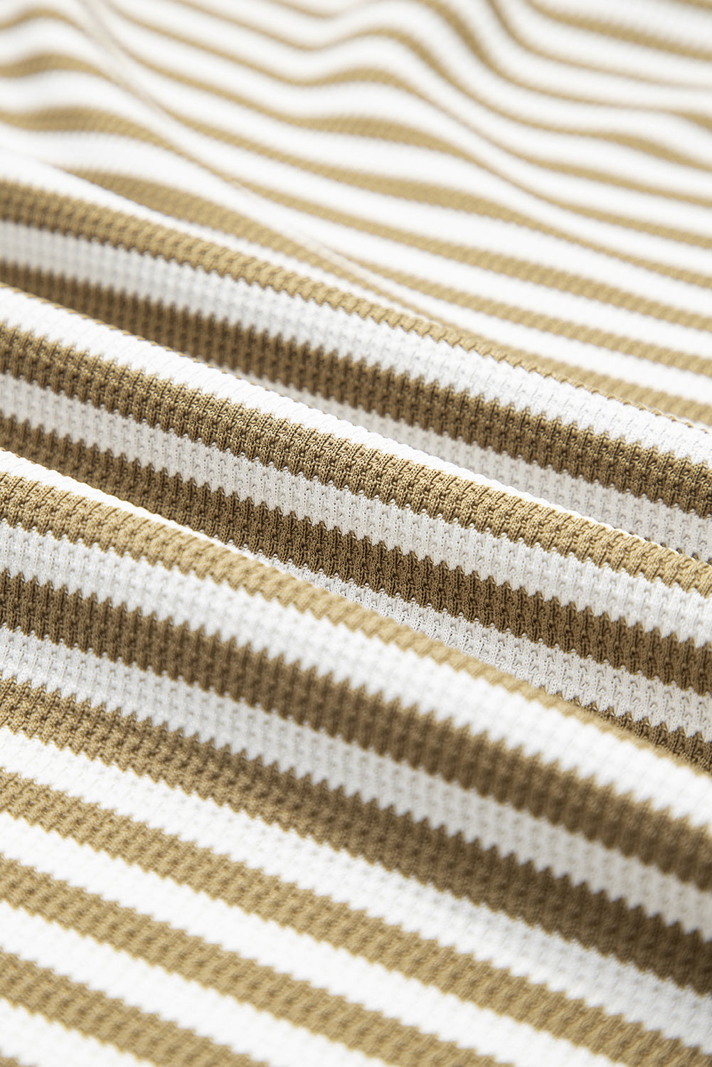 Stripe Thermal Knit Drop Shoulder Top