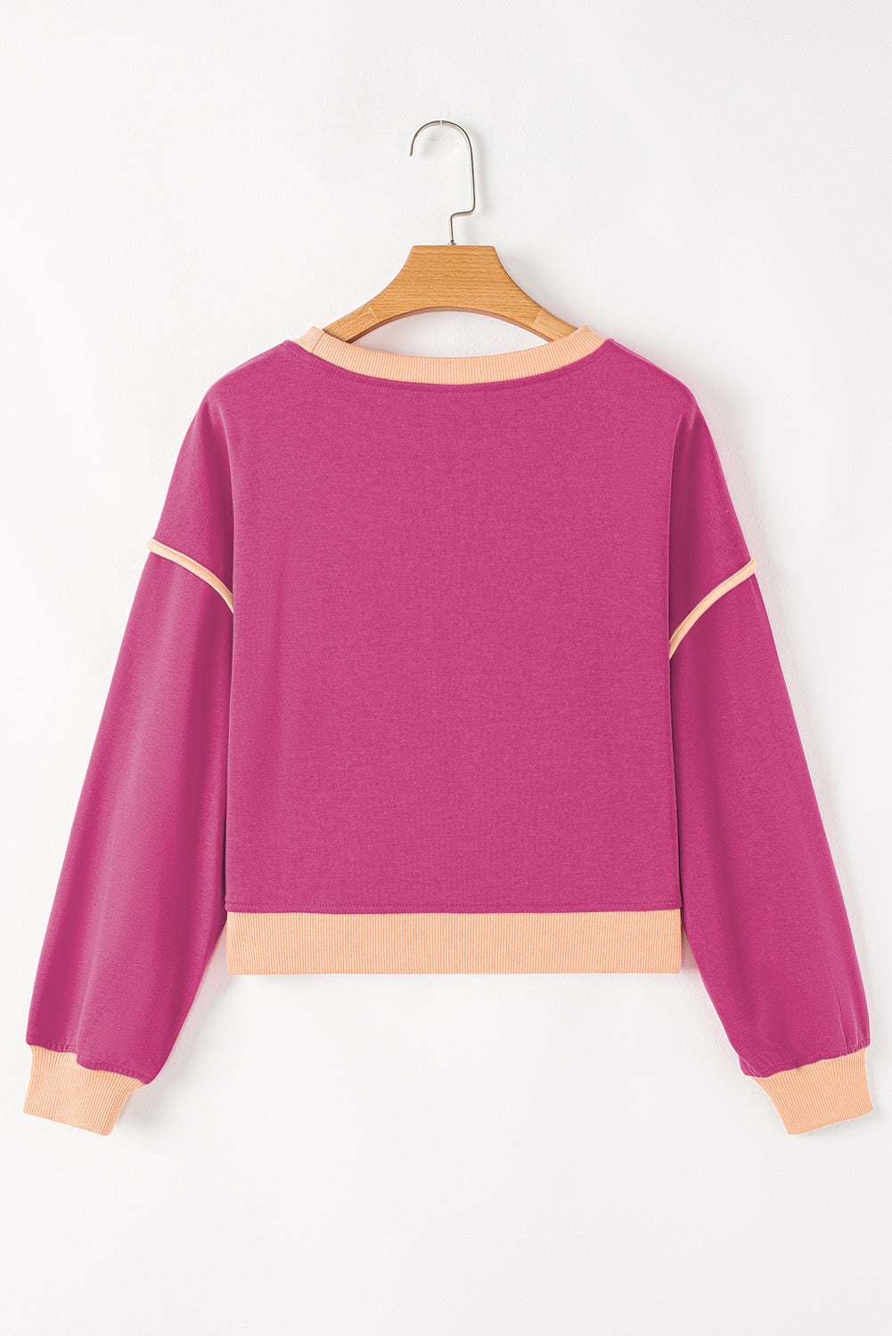 Colorblock Long Sleeve Top and Skort Set