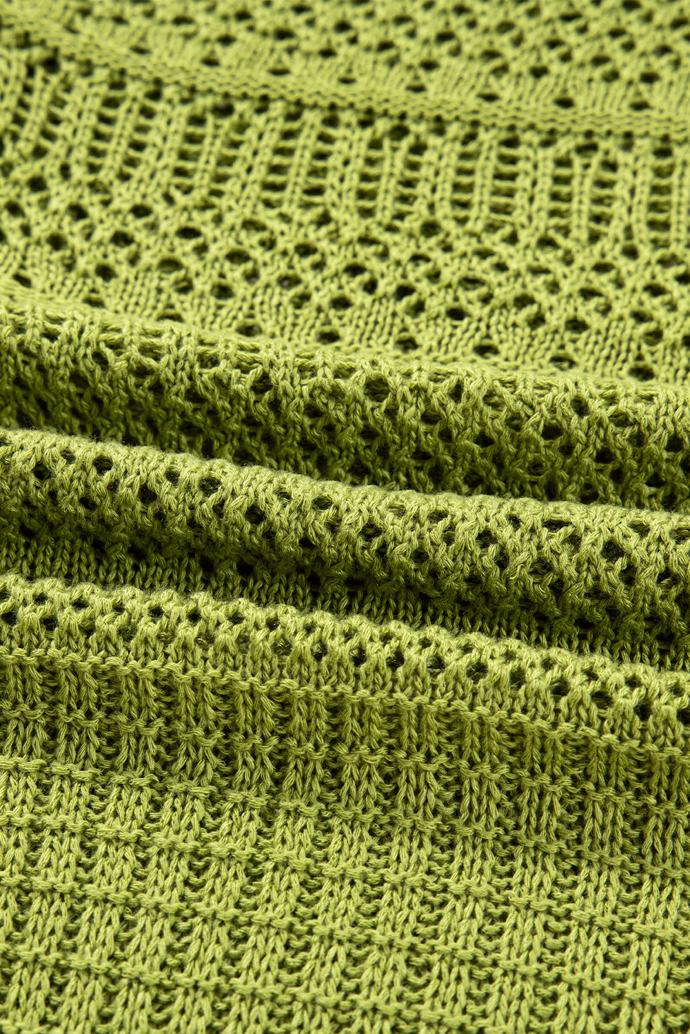 Crochet Knit Oversize Open Front Cardigan