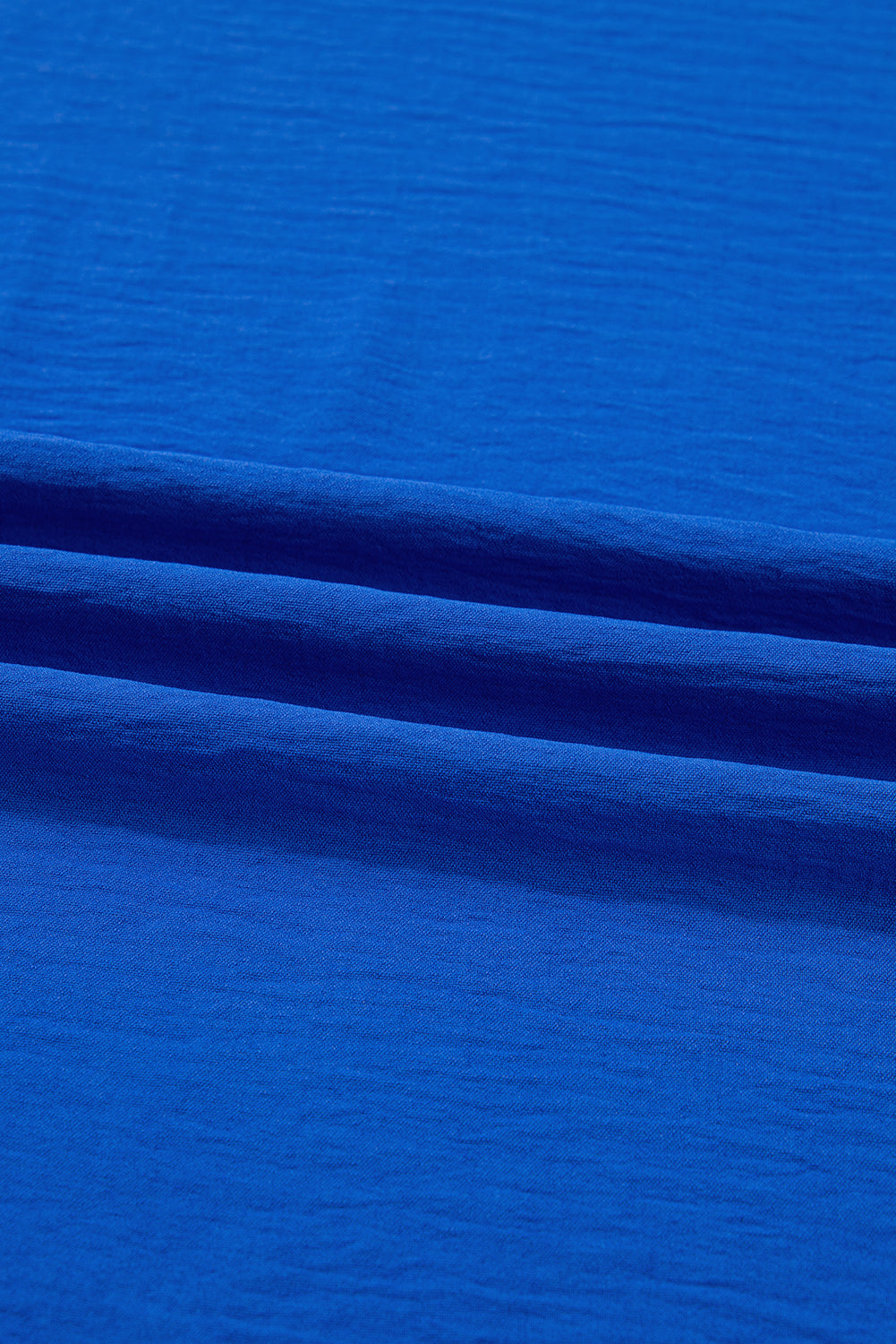 Solid Frilled V-Neck 3/4 Sleeve Mini Dress