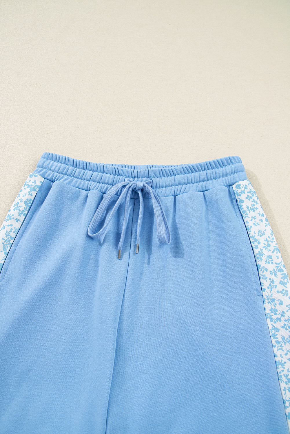 Floral Patchwork Pullover and Sweatpants Lounge Set