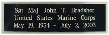 Flag Display Case Veterans with Personalized Plaque