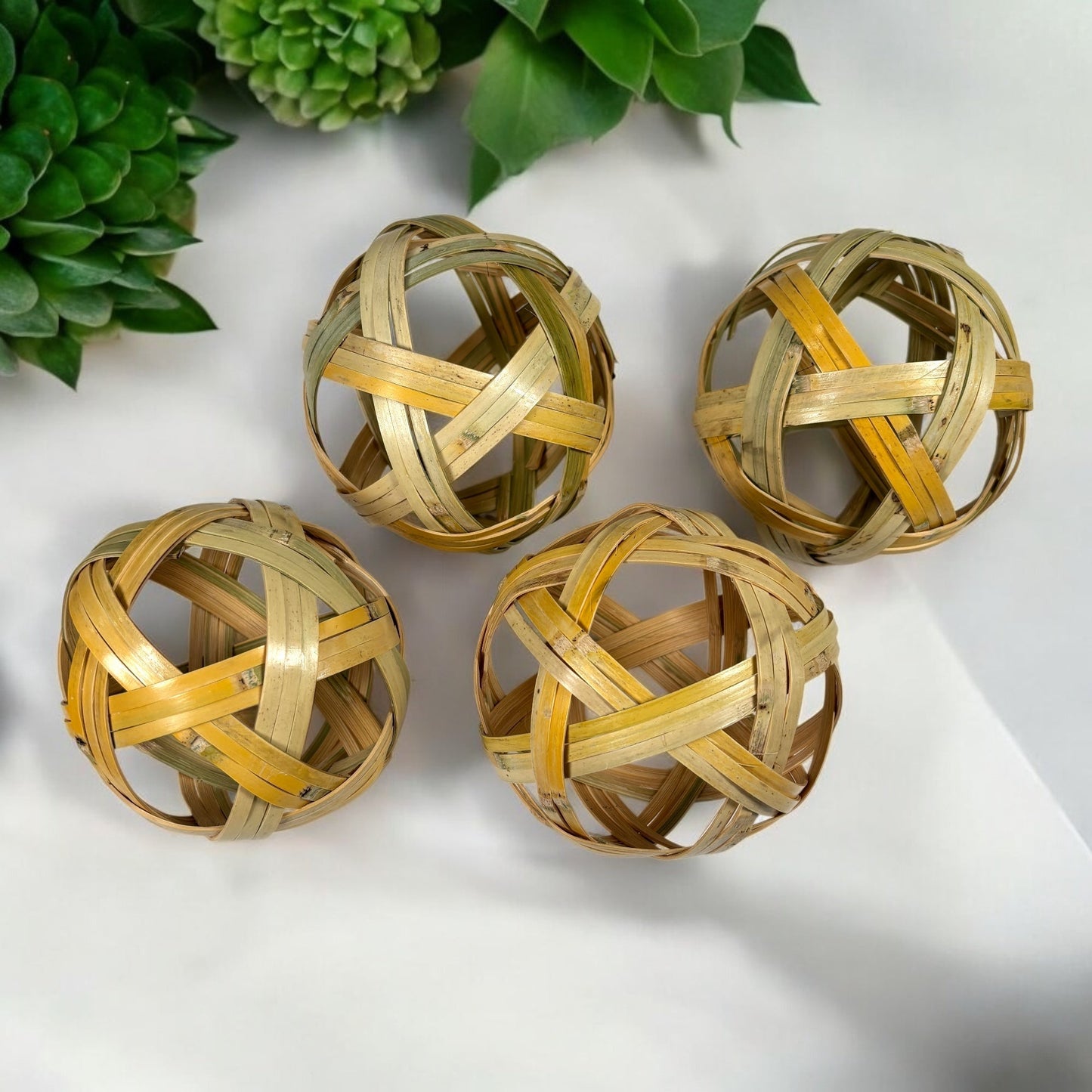 Bamboo Ornament | Handwoven | Decorative Ball