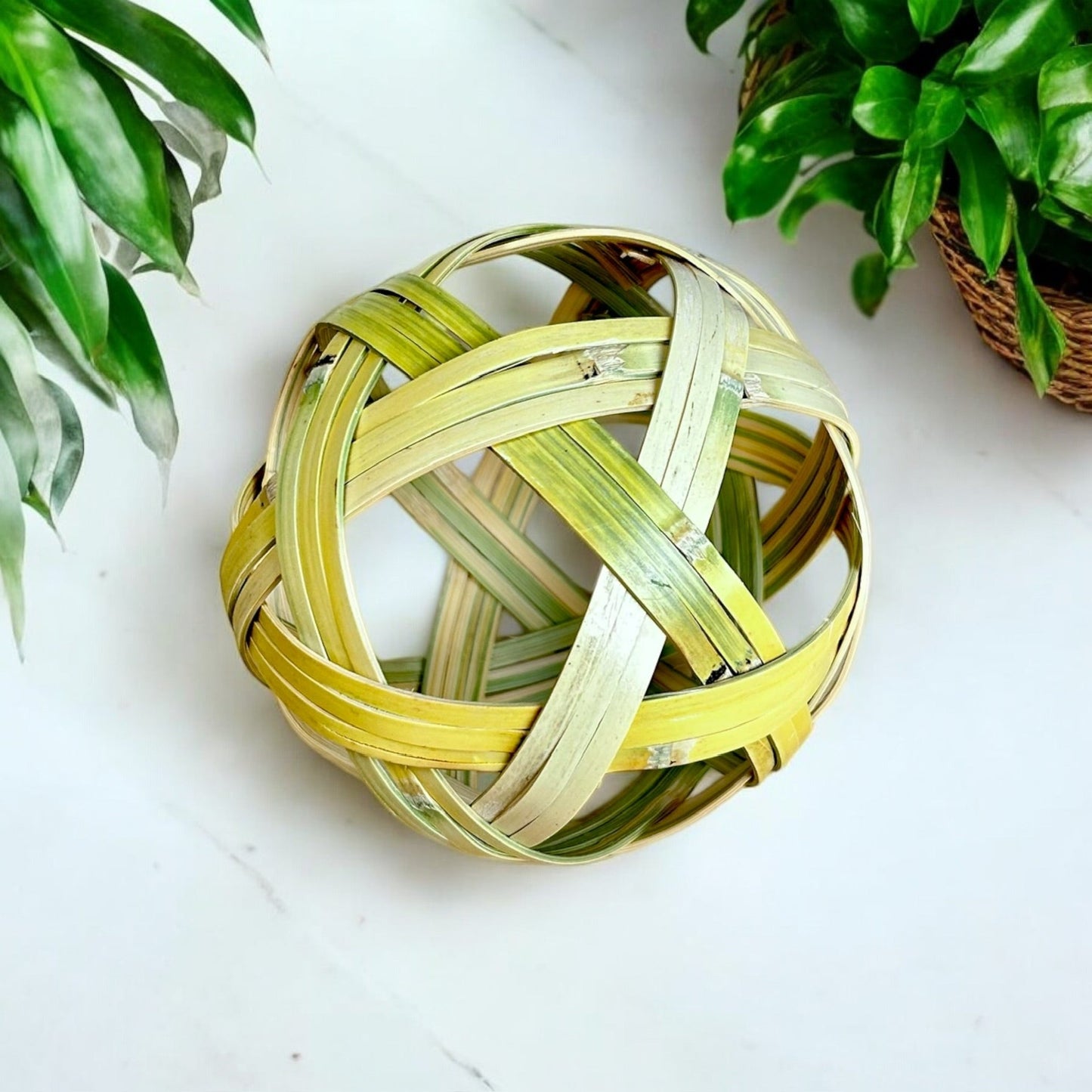 Bamboo Ornament | Handwoven | Decorative Ball