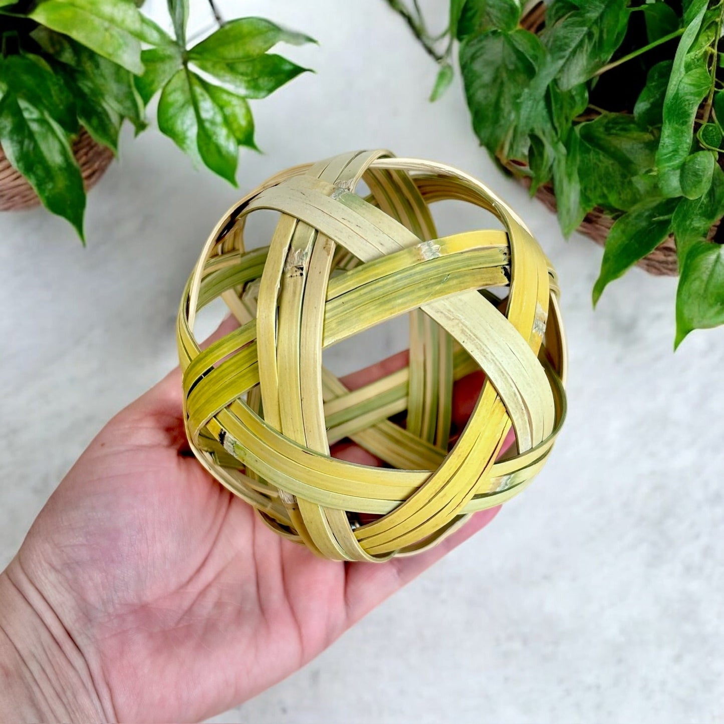 Bamboo Ornament | Handwoven | Decorative Ball