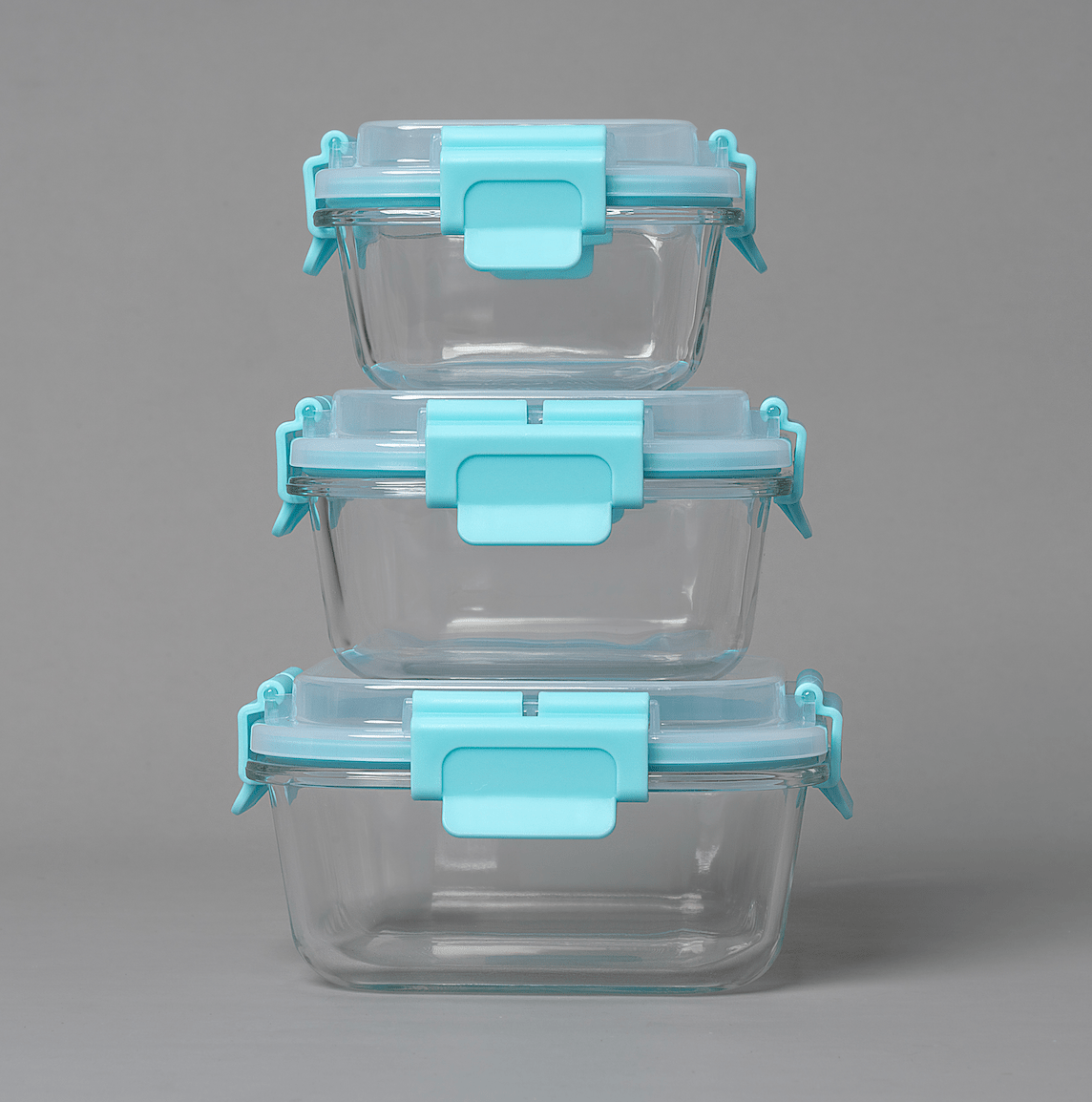 High Top Lid Square Containers