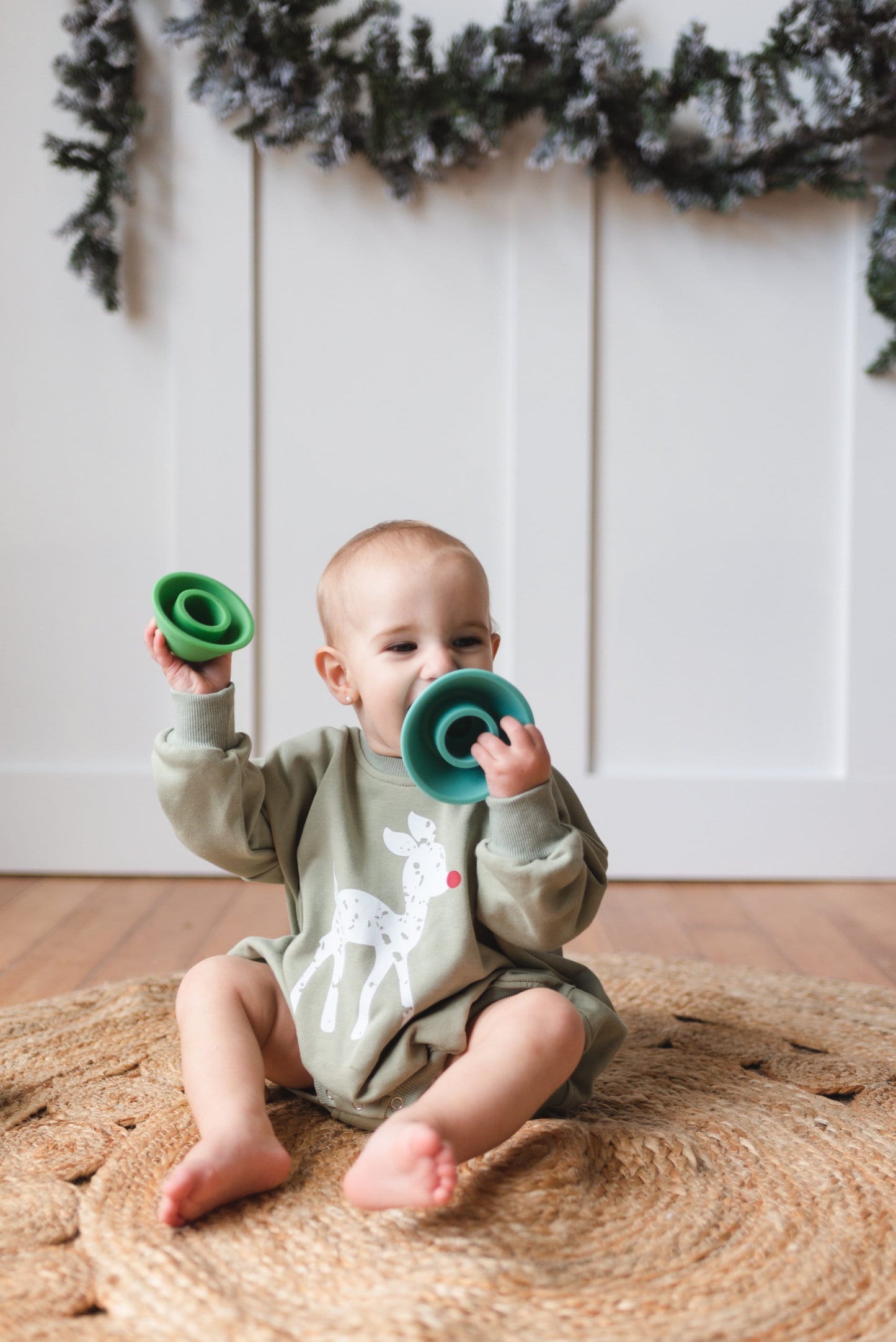 Rudolph Sweatshirt Romper