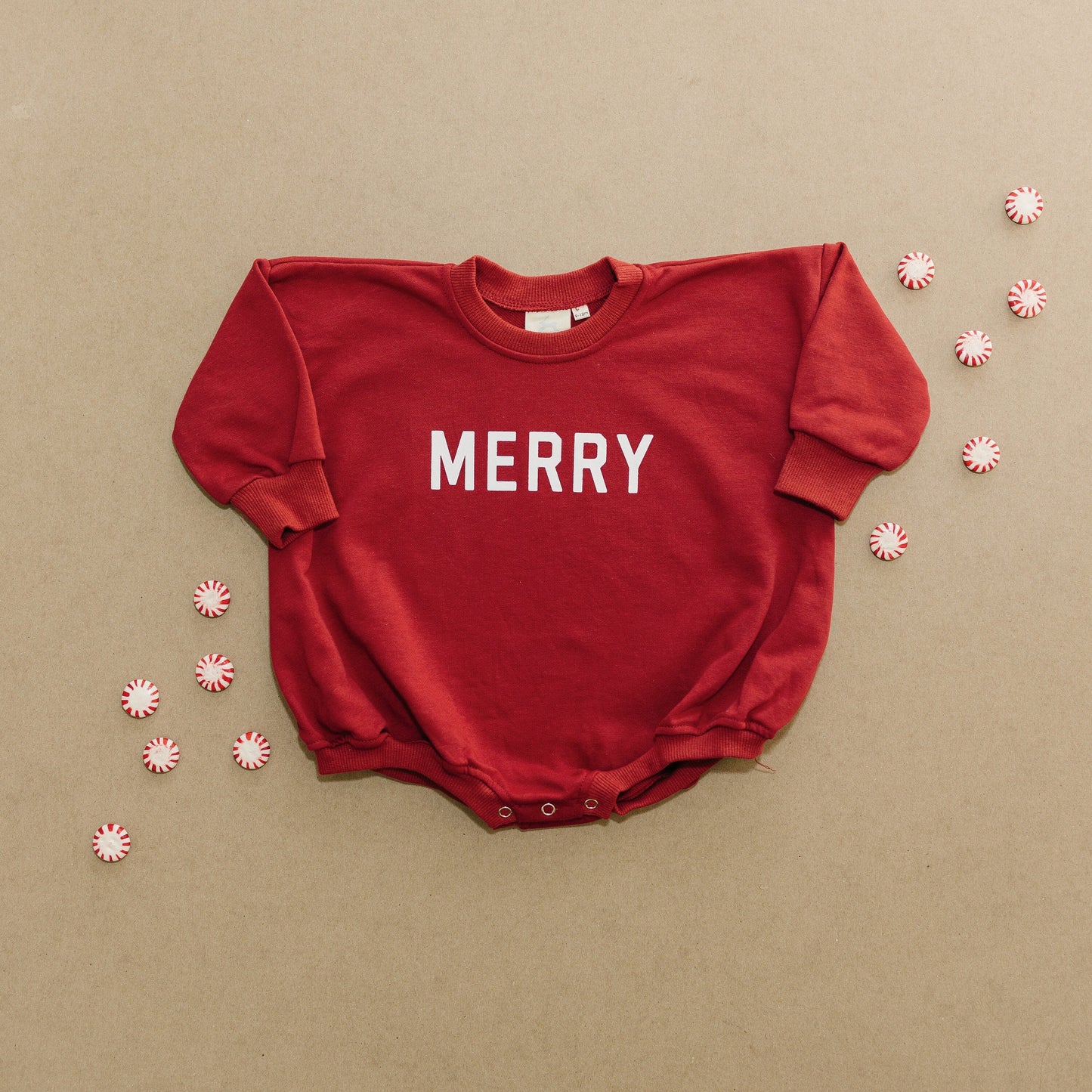 Merry Sweatshirt Romper