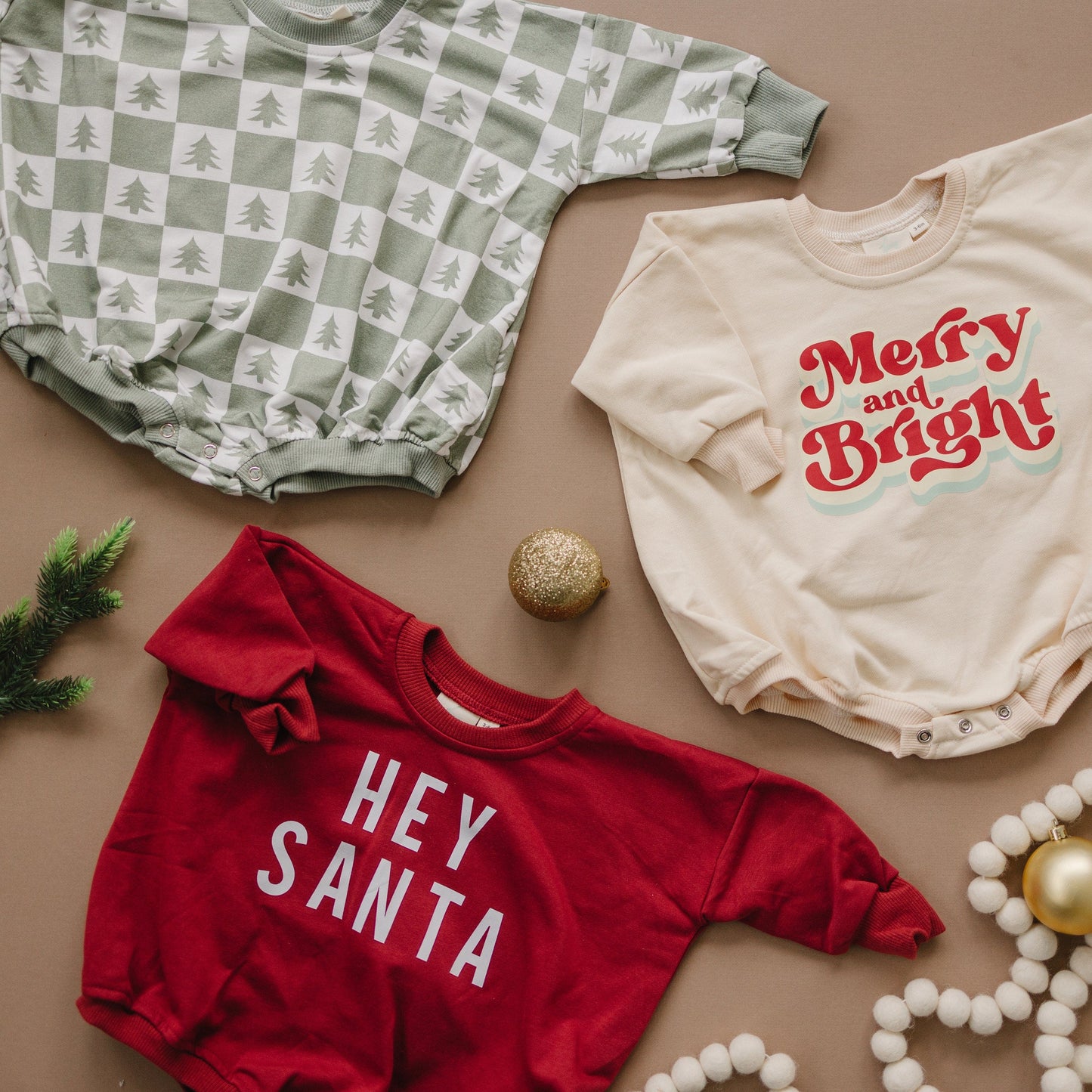 Hey Santa Sweatshirt Romper