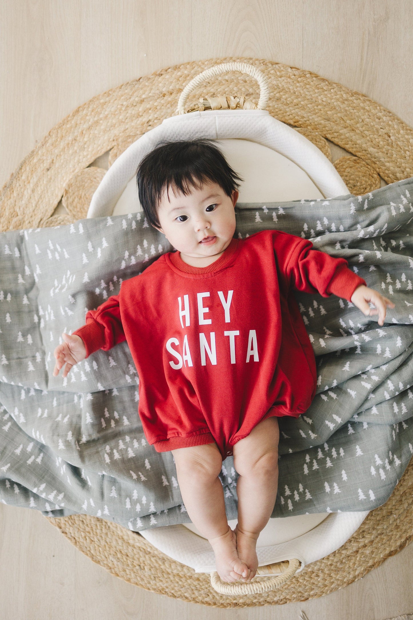 Hey Santa Sweatshirt Romper