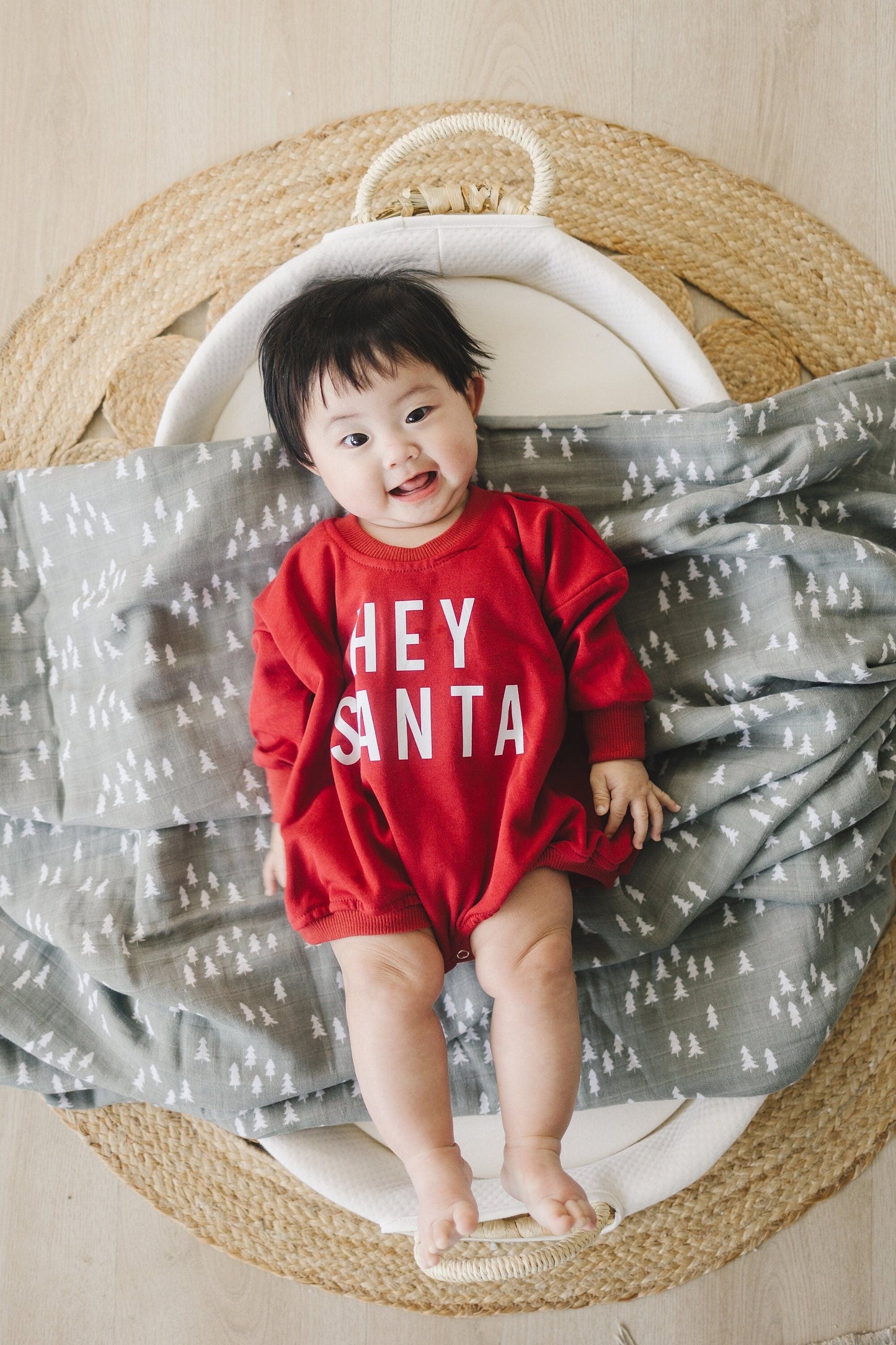 Hey Santa Sweatshirt Romper