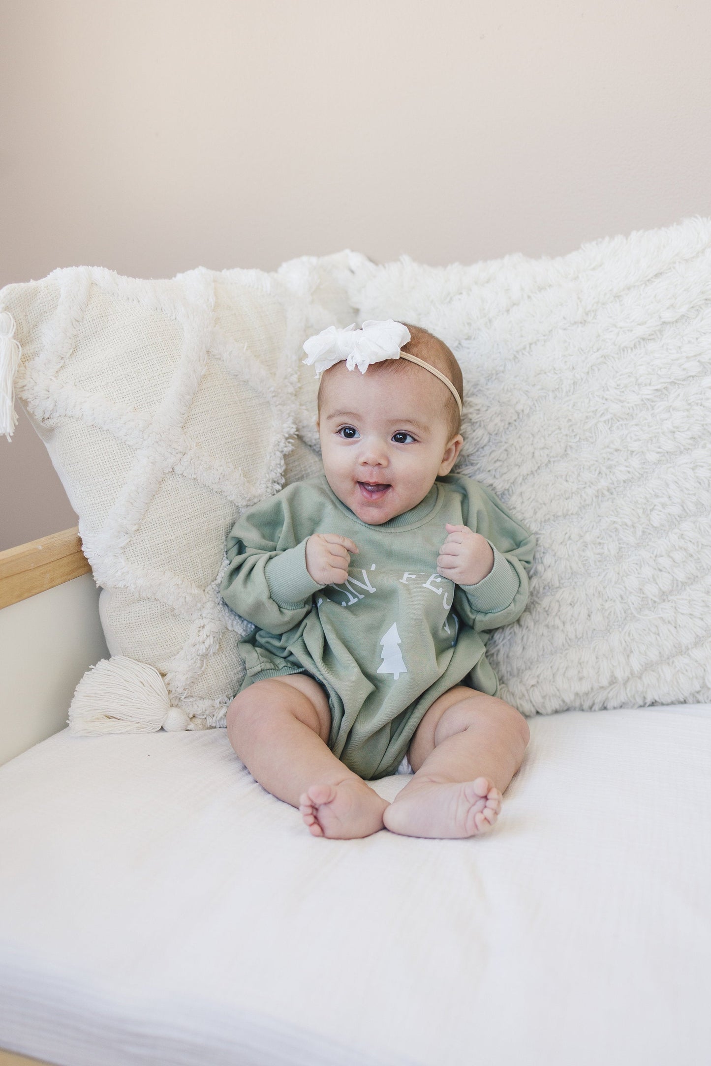 Feelin' Festive Christmas Sweatshirt Romper