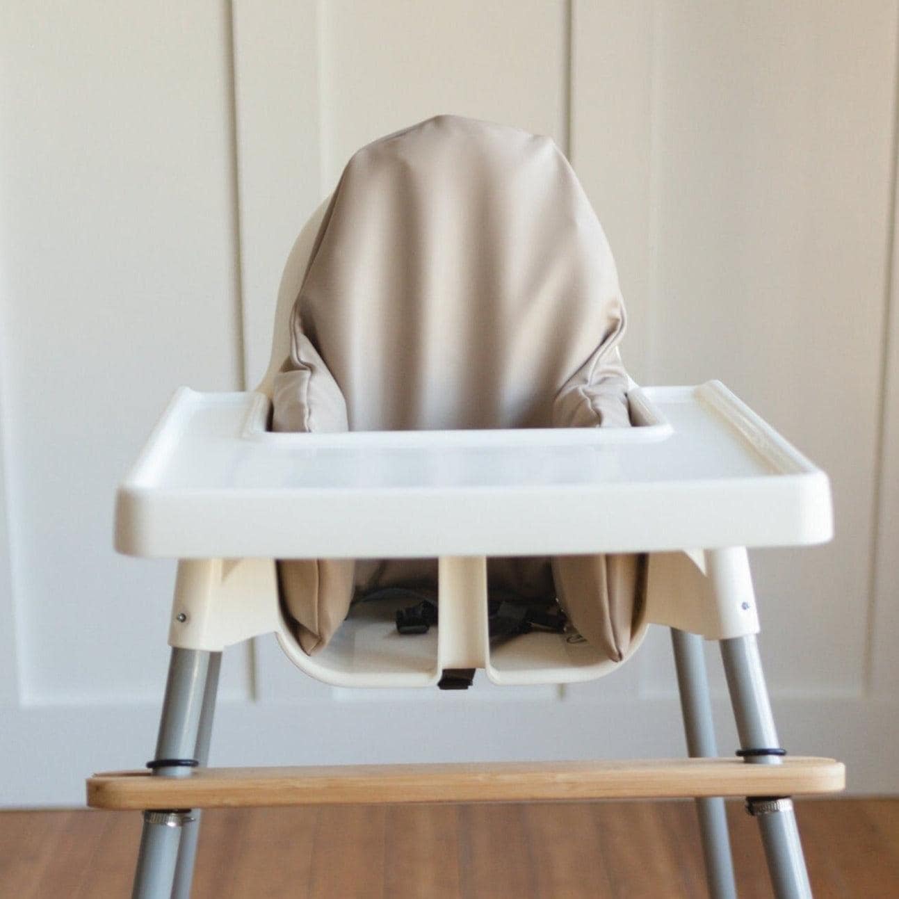 Beige Vegan Leather IKEA Antilop Cushion Cover