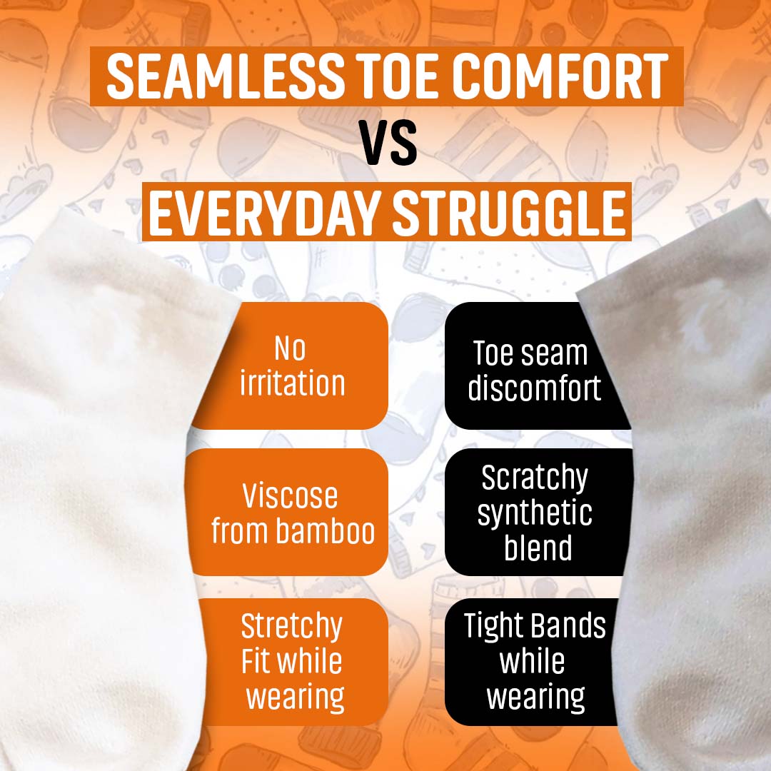 SmoothToe™ Essentials Ankle – Seamless Toe Sensory-Friendly Socks 5-Pack