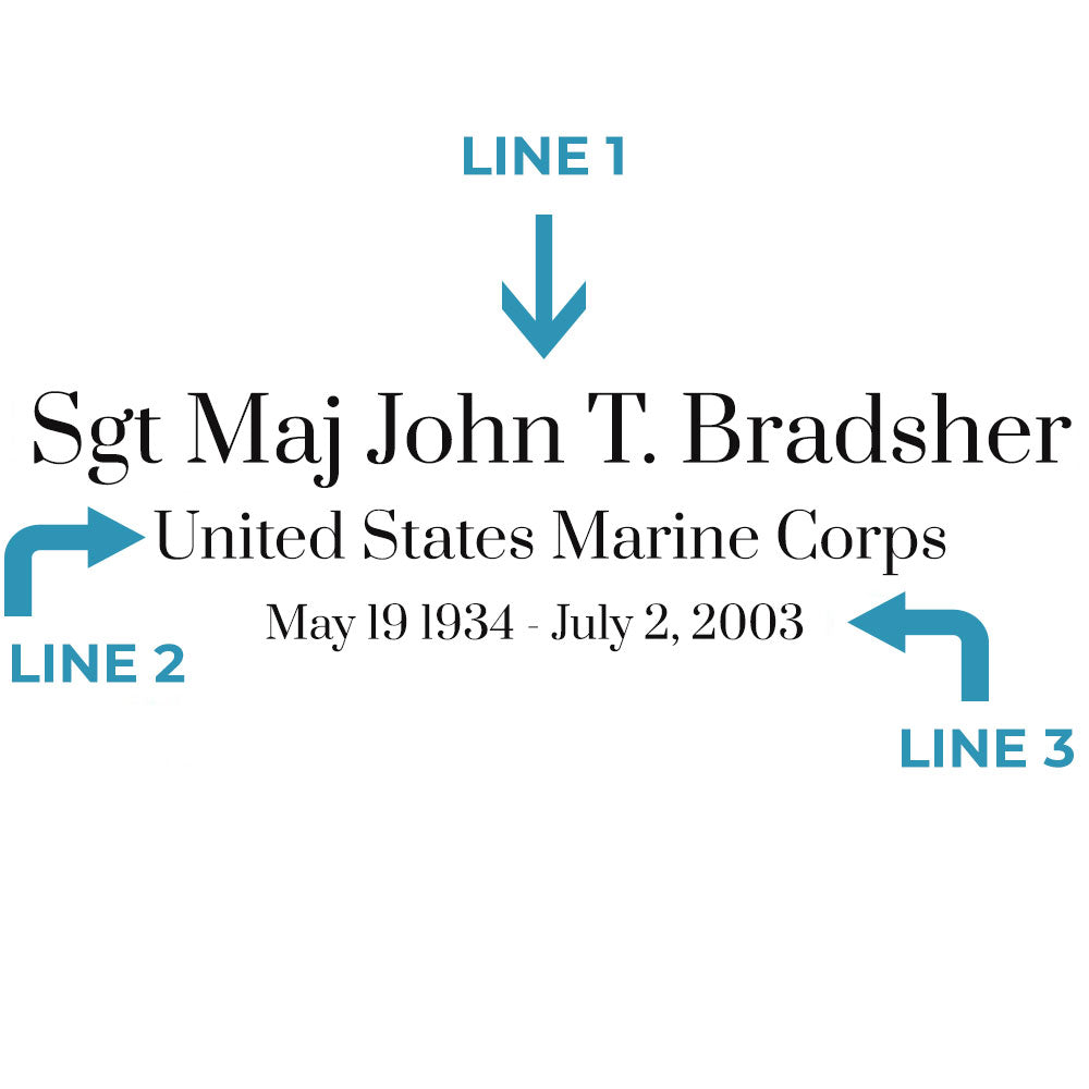 Personalized Memorial Military Flag Case - Solid Cherry Hardwood Made in USA