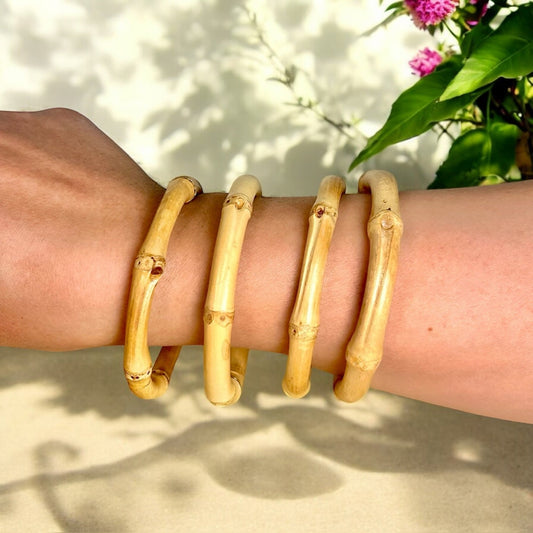Natural Bamboo Bangle Bracelet