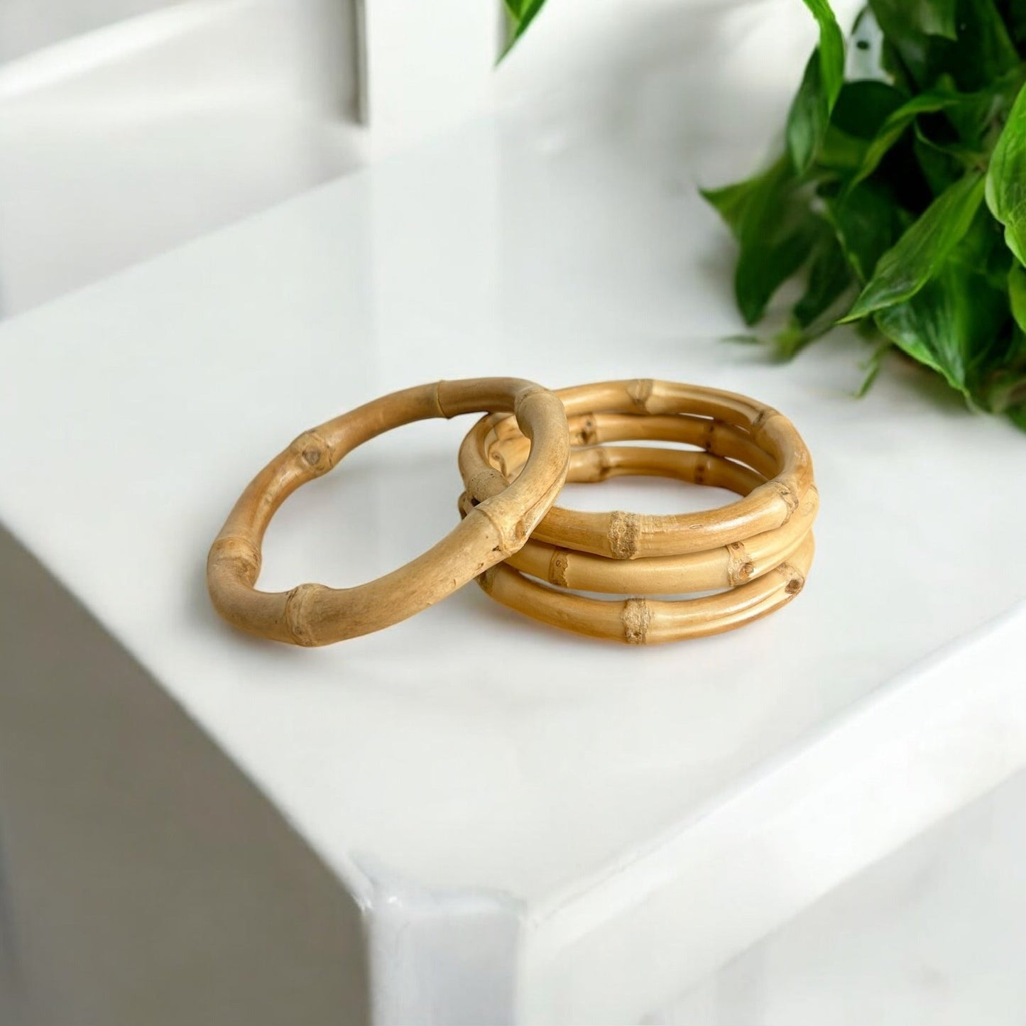 Natural Bamboo Bangle Bracelet