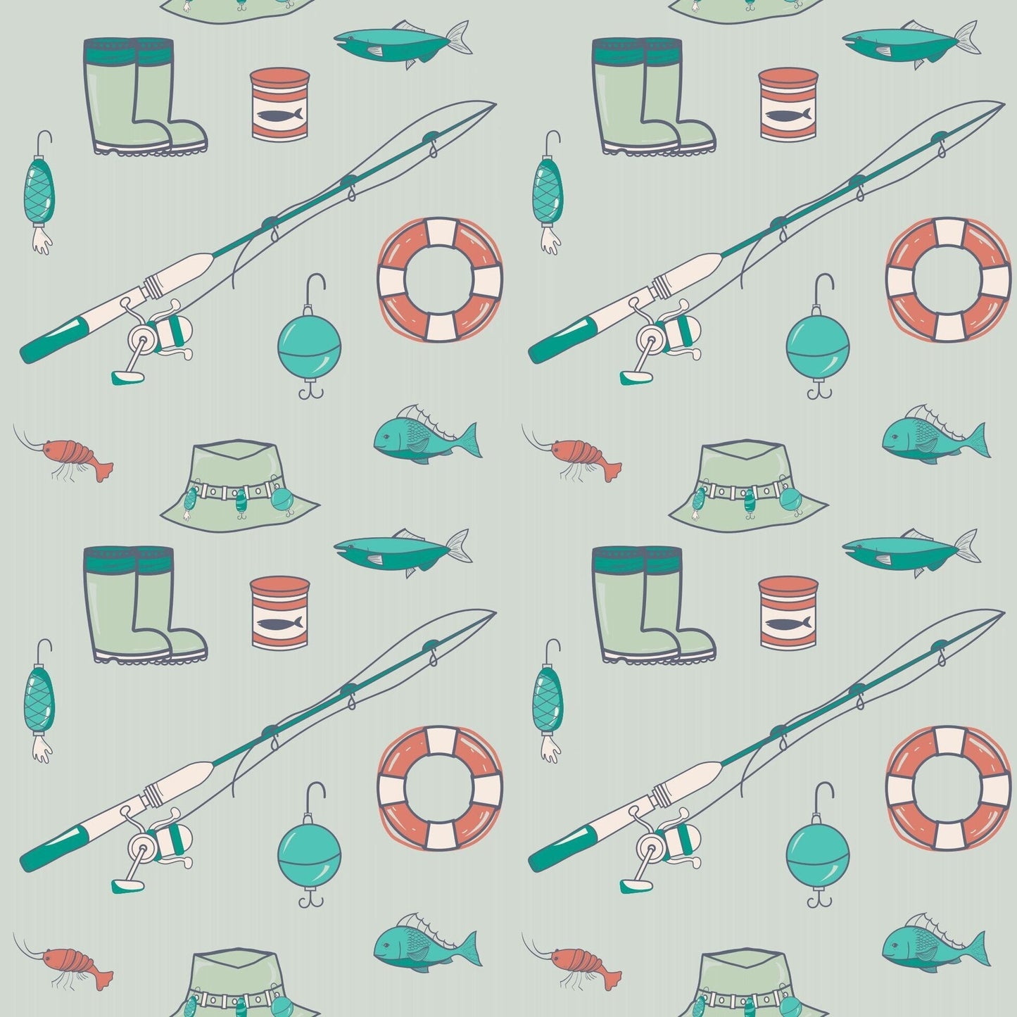 Fishing Poles Polo Romper