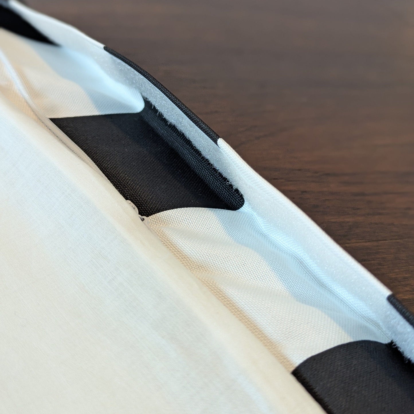 Black Stripe Cushion Cover, Compatible with IKEA Children's Poang