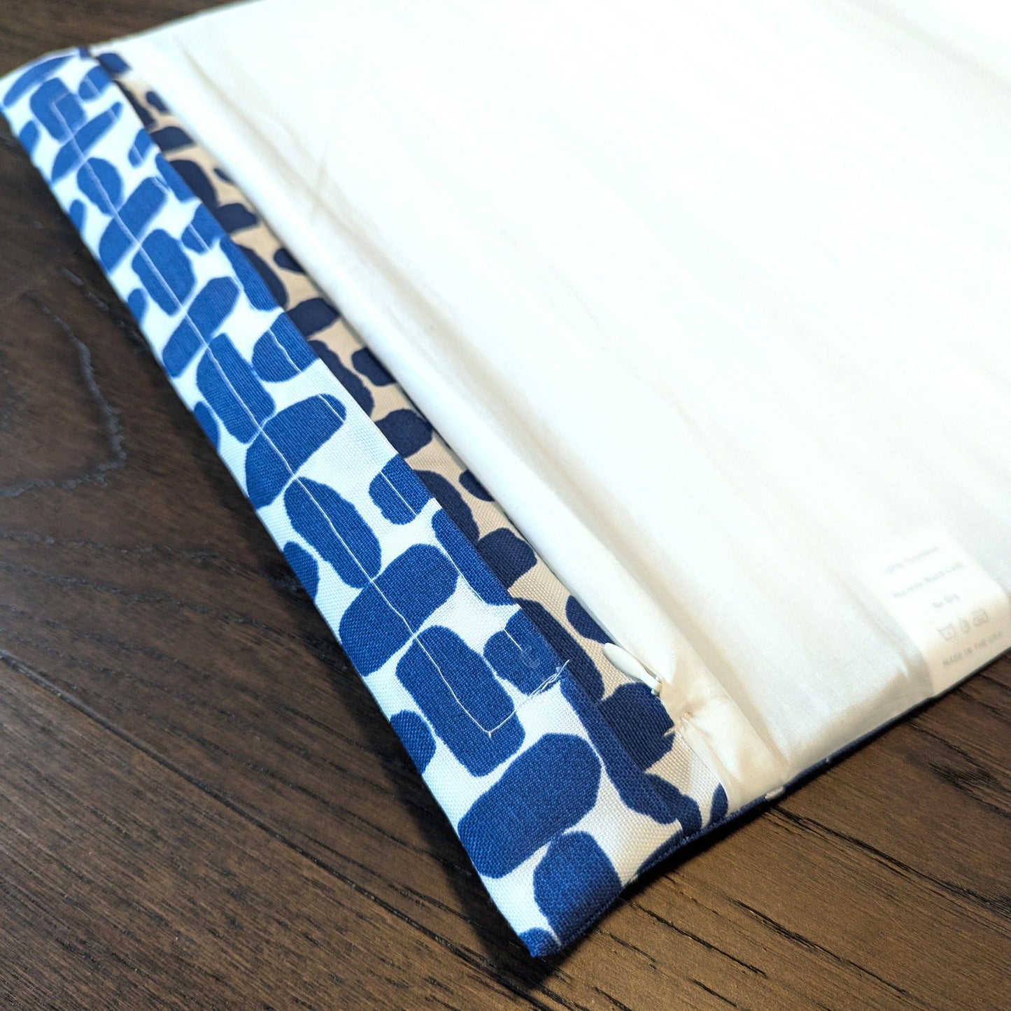 Blue Abstract Print Cushion Cover, Compatible with IKEA Children's Poang