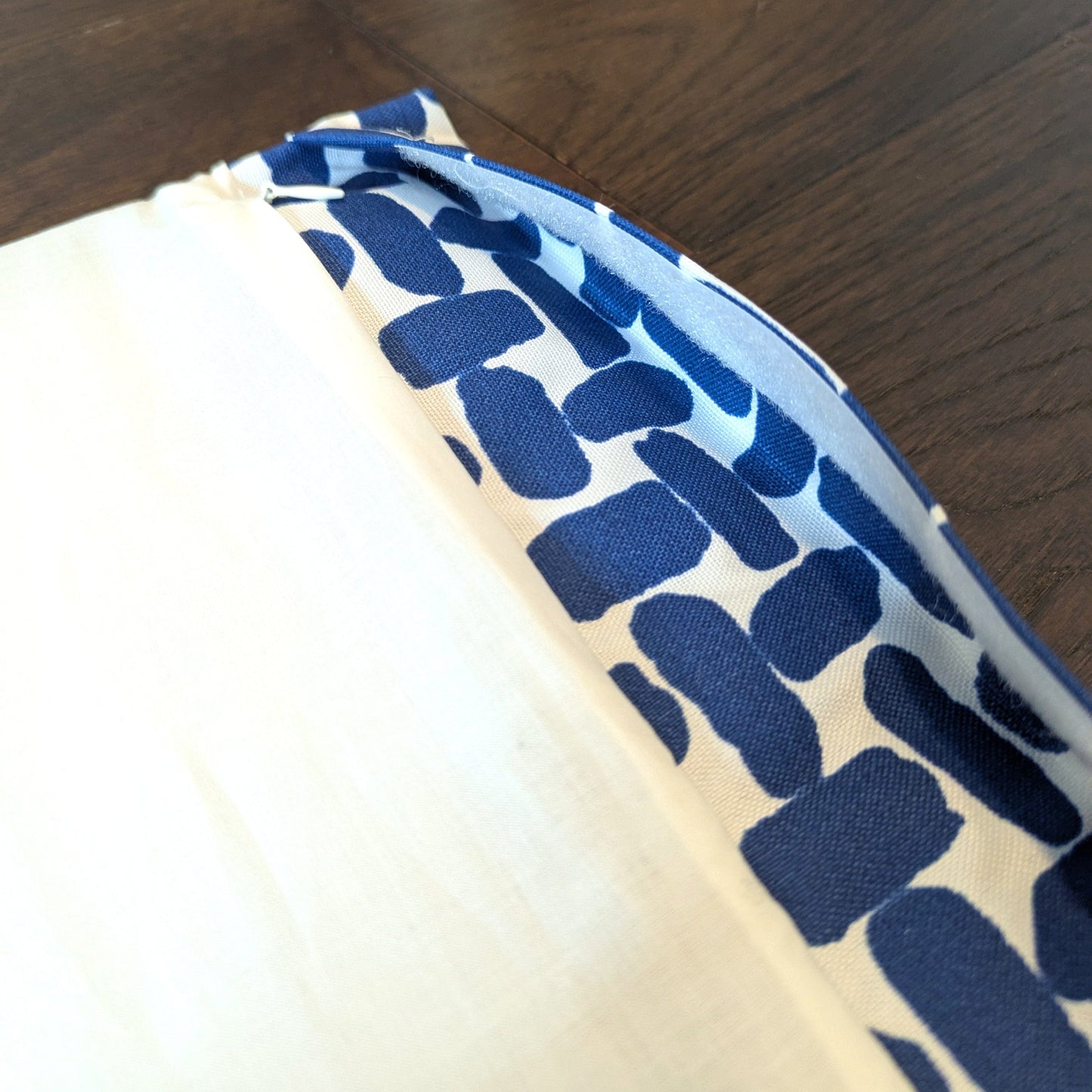 Blue Abstract Print Cushion Cover, Compatible with IKEA Children's Poang