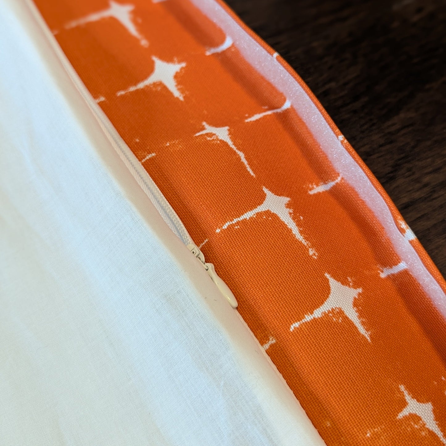 Orange Geometric Pattern Cushion Cover, Compatible with IKEA Children's Poang