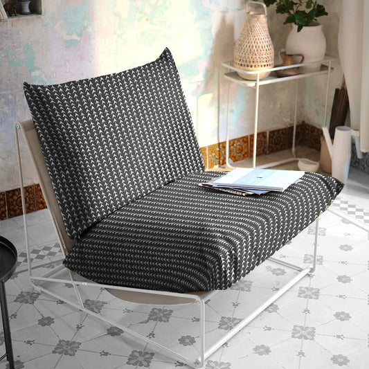 Black Vine Indoor Slipcovers, Compatible with IKEA Havsten - Made to Order