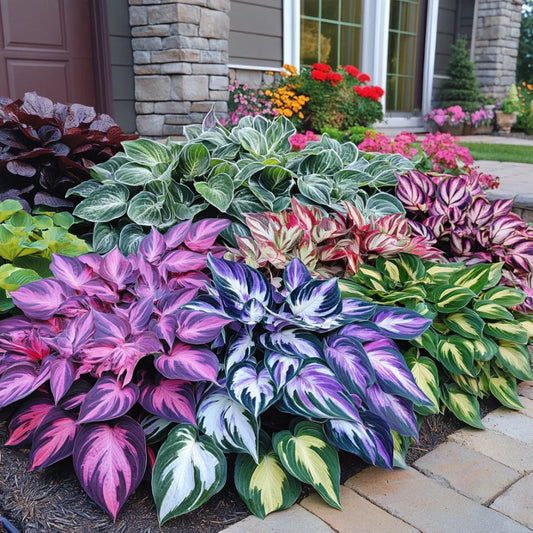 Mix Hosta Plantaginea Seeds, Fragrant Fire and Ice Shade Garden Lace