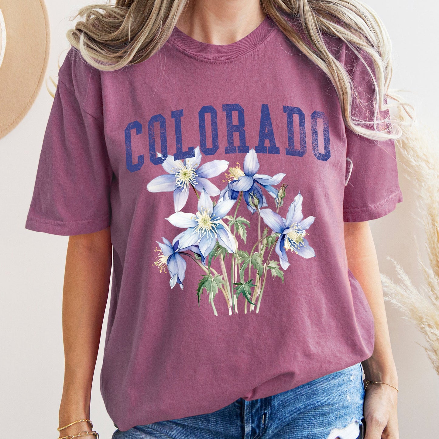 Colorado State Flower Comfort Colors Tshirt
