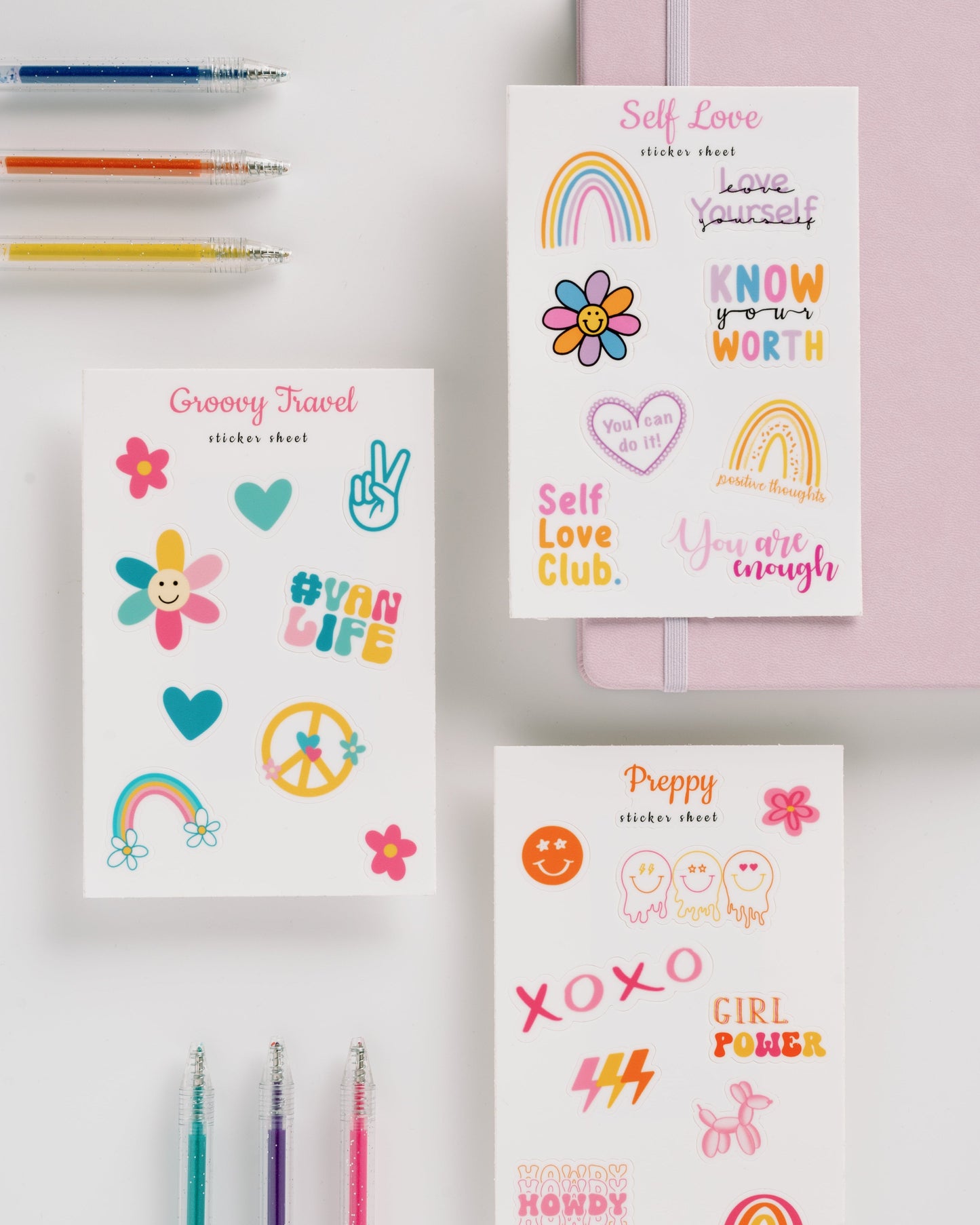 Preppy Sticker Sheet