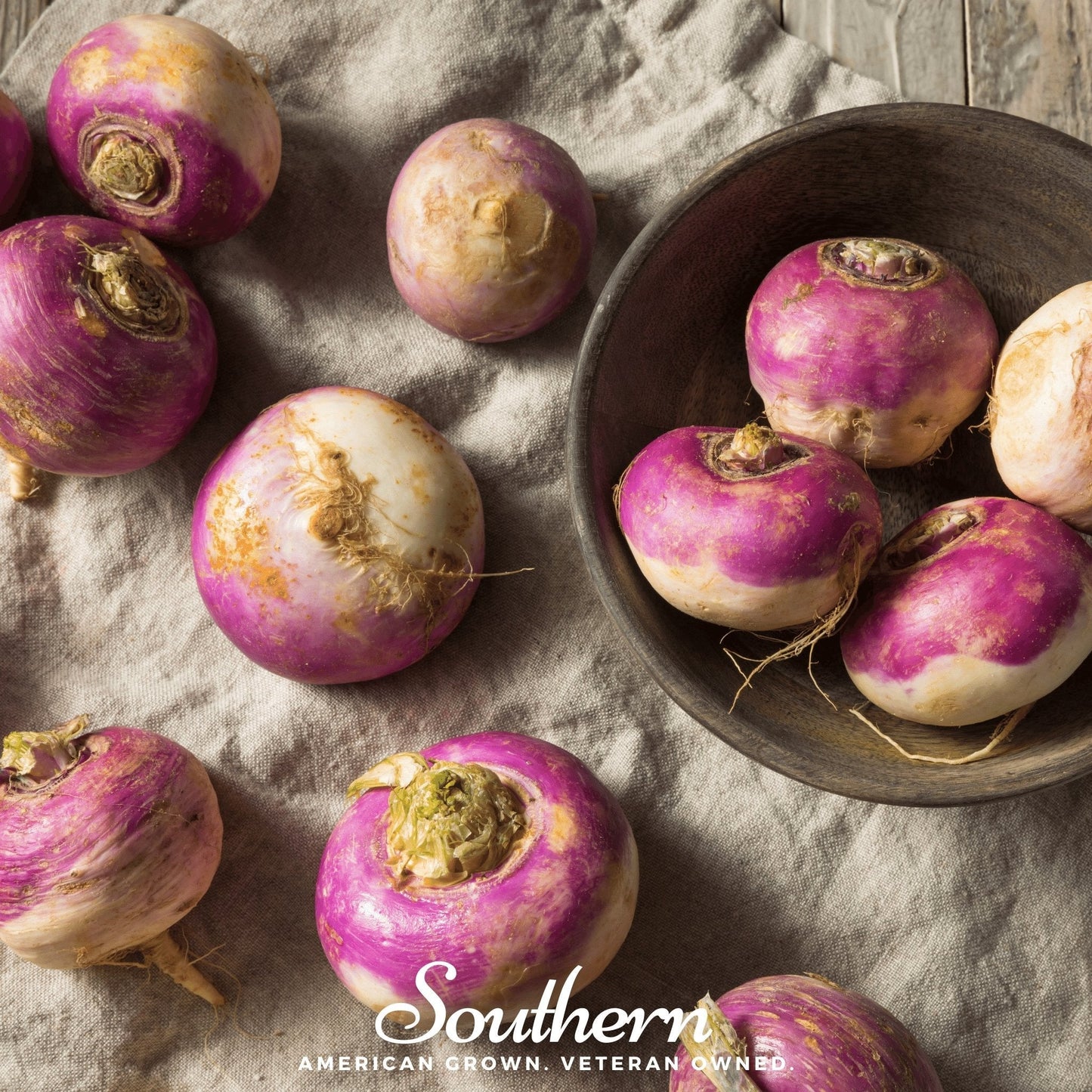 Purple Top White Globe Turnip – 250 Seeds