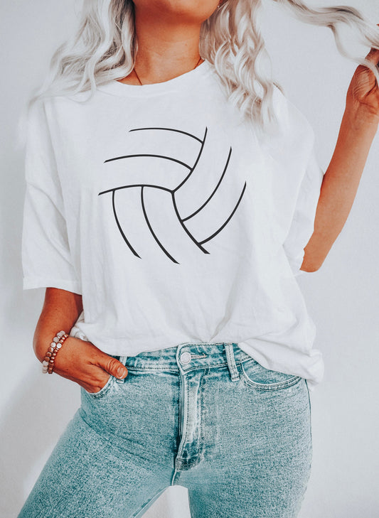 Chic Volleyball Lover Sports Comfort Colors Tshirt