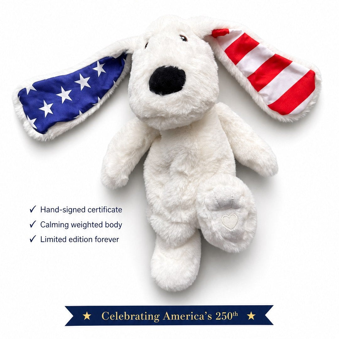 The Star Spangled Xander — Scout | Limited Edition Patriotic Weighted Plush Dog